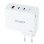 Cargador de Pared TOOQ TQWC-GANQC2PD100W 2xUSB-C 1xUSB-A GaN 100W Blanco
