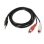Cable estéreo AISENS A128-0148 Jack 3,5 mm a 2 RCA macho 3m Negro RoHS