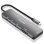 Docking station AISENS ASUC-6P016-GR HDMI 4K/2xUSB-A/SD-microSD/USB-C PD 100W/Aluminio