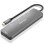 Docking station AISENS ASUC-6P016-GR HDMI 4K/2xUSB-A/SD-microSD/USB-C PD 100W/Aluminio