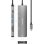 Docking station AISENS ASUC-6P016-GR HDMI 4K/2xUSB-A/SD-microSD/USB-C PD 100W/Aluminio