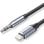 Adaptador Audio Vention BMCHF Jack 3.5 Lightning 1m DAC Hi-Fi Aluminio Gris