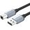 Cable USB Vention CTTHI USB 2.0 3 metros, 480 Mbps, Plug & Play, Blindaje Premium, Gris