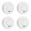 Rauch- und Gasmelder Smartwares 10.100.41 Kabellos Fotoelektrisch Alarm 4er-Set einfache Montage