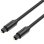 Optisches Audiokabel Vention BAEBI 3m Toslink PVC Schwarz