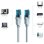 Cable de red Vention VAP-A10-S500 Cat.5e 5m Azul y Negro 100Mbps UTP CCA 26AWG