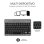 Funda teclado Bluetooth 5.2 QWERTY español Subblim Galaxy Tab A9+ 11? multipunto, magnética, resistente