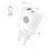 Carregador GaN Tech One Tech PD TEC2273 65 W USB-C/USB-A Carregamento rápido e cabo de 1,2 m