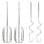 Batidora de mano HM 3775 400W 5 velocidades Turbo acero inoxidable