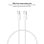 Cable USB-C Nanocable 10.01.6001-CO 60W 3A 1m Blanco Carga Rápida Algodón