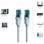 Cable de Red Vention VAP-A10-S1000 RJ45 Cat.5e 10m Azul/Negro UTP 100Mbps