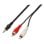 Cable AISENS A128-0147 Jack 3.5mm Macho a 2 RCA Macho 1.5m Negro