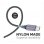 Cable USB-C TECH ONE TECH TEC2023 2m 2.4A Trenzado Nylon Gris
