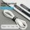 Tira organizadora de cables Vention KAOB0 18cm poliéster y nailon negra