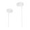 Auriculares AIWA ESTM-20WT com cabo jack 3,5 mm graves potentes brancos