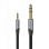 Cable Estéreo Vention BAUHJ Jack 3.5 a Jack 6.3 5m gris con contactos dorados