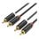 Câble RCA Vention BCMBF 2x RCA mâles 2x RCA mâles 1 m plaqué or noir