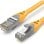Cabo de rede Vention IBHYJ Cat.6A SFTP 5m amarelo 10 Gbps banhado a ouro