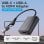 Adaptador Vention ACYHB USB-C Macho + USB-A Macho a HDMI Hembra 1080P Gris 0.15m