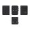 Adaptador Universal de Viaje AISENS GaN 35W 2xUSB-A QC3.0 3xUSB-C PD3.0 Negro