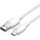Cabo USB-C Vention CTNWH 2.0 60W 3A 480Mbps 2m Branco Trançado
