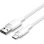 Cabo USB-C Vention CTNWH 2.0 60W 3A 480Mbps 2m Branco Trançado