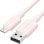 Cabo USB 2.0 Lightning Vention LAMPF 480Mbps 1m Rosa PVC 2.4A