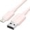 Cabo USB 2.0 Lightning Vention LAMPF 480Mbps 1m Rosa PVC 2.4A