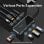 Docking USB-C Vention TFLHB HDMI 4K/ 3 USB 3.0/ RJ45 1000M/ SD-TF/ TRRS 3.5mm/ PD 100W Gris