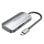 Vention TNHHB Docking USB-C 3xUSB 3.0 PD 100W SD MicroSD Kartenleser Grau 0,15m