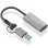 Convertisseur HDMI AISENS A109-0913 USB-A USB-C Mâle HDMI 1080P 15 cm Gris