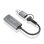 Convertisseur HDMI AISENS A109-0913 USB-A USB-C Mâle HDMI 1080P 15 cm Gris
