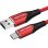Cable USB Vention COARG 1.5m 3A 60W Rojo MicroUSB Macho Trenzado 480Mbps