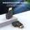 Adaptador HDMI Vention AIQB0 4K 270º Macho-Hembra Chapado en Oro Negro