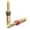 Adaptador Banana Vention BFDJ0 Dorado Chapado en Oro/2 Uds/Aluminio Latón