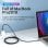 Câble USB-C Vention TAEHG 1,5 m 100 W 480 Mbps en nylon renforcé gris