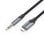 Cable Conversor Estéreo Vention BDGBF MicroUSB Macho Jack 3.5 Macho 1m Negro