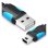 Cavo USB 2.0 Vention VAS-A14-B050 50cm Mini USB - USB Blu e Nero 480Mbps