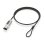 Cable de Seguridad Nano AISENS ASLK-D50N05-BK combinación 1.5m acero negro