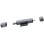Lecteur de cartes double SD/TF Vention CLLH0 USB 3.0 Type-C en aluminium 512 Go