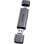 Lettore schede Vention CLLH0 USB 3.0 Tipo-C Alluminio Doppio SD/TF 512GB
