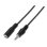 Cable AISENS A128-0146 Jack 3.5 Macho-Hembra 3m Negro Alta Compatibilidad