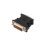 Adaptador DVI a SVGA AISENS A118-0092 24+5 Macho a HDB15 Hembra Contactos Oro Negro