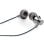 Auriculares Aiwa con cable USB-C micrófono y graves potentes intrauditivos plateados