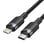 Câble USB-C vers Lightning Vention LALBH 27 W 480 Mbps 2 m Noir