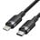 Câble Vention LALBH USB-C vers Lightning 27W 2m Noir
