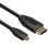 Cable HDMI Vention VAA-D03-B100 1m Alta Velocidad 10.2Gbps 24K Micro HDMI Negro