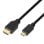 Cabo HDMI AISENS A119-0114 Mini HDMI Macho/Macho 3D Dourado Preto de 1,8 m