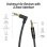 Cabo estéreo Vention BAKBF-T Jack 3.5mm macho-macho 1m plano ângulo reto negro