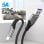 Cable USB 2.0 Vention COFHH 2m Gris Tipo-C/USB, 100W, hasta 5A, 480Mbps, Nylon